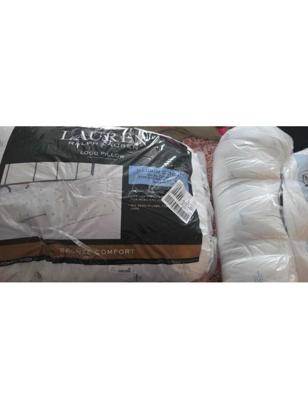 2 NEW Lauren Ralph Lauren Logo Pillows